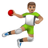 玩手球的男人:中等肤色emoji素材一 160x160像素