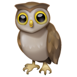 猫头鹰emoji素材一 160x160像素
