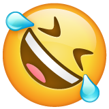 在地板上滚来滚去大笑emoji素材一 160x160像素