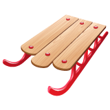 雪橇emoji素材一 160x160像素