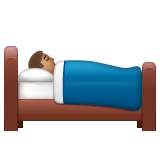 卧床者:中等肤色emoji素材一 160x160像素