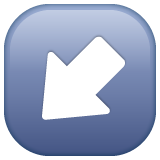 左下箭头emoji素材一 160x160像素