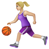 打球的女人:中浅肤色emoji素材一 160x160像素