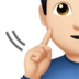 苹果系统里的聋人：浅肤色emoji表情