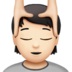 苹果系统里的按摩者:浅肤色emoji表情