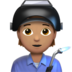 苹果系统里的工厂工人:中等肤色emoji表情