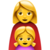 苹果系统里的家庭:女人,女孩emoji表情