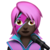 苹果系统里的女歌手:深色肤色emoji表情