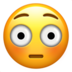 苹果系统里的脸红、茫然的脸emoji表情
