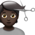 苹果系统里的理发师:深色肤色emoji表情
