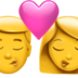 苹果系统里的吻:女人,男人emoji表情