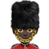 苹果系统里的男警卫:深色肤色emoji表情