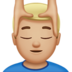 苹果系统里的男士按摩:中浅肤色emoji表情