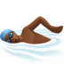 苹果系统里的男子游泳:中黑肤色emoji表情
