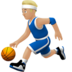 苹果系统里的打球的男人:中浅肤色emoji表情
