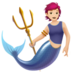 苹果系统里的美人鱼：浅肤色emoji表情