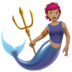 苹果系统里的美人鱼：中等肤色emoji表情