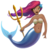 苹果系统里的美人鱼：中等肤色emoji表情