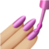 苹果系统里的涂指甲油的手：中浅肤色emoji表情