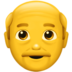 苹果系统里的老人emoji表情