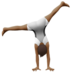 苹果系统里的侧手翻的人:中等深色肤色emoji表情