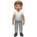苹果系统里的站立者：中等肤色emoji表情
