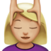 苹果系统里的女性按摩:中浅肤色emoji表情