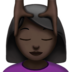 苹果系统里的女性按摩:深色肤色emoji表情