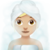 苹果系统里的蒸汽房女性:中浅肤色emoji表情