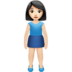 苹果系统里的女性站立:浅肤色emoji表情
