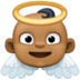 Facebook上的小天使:中黑肤色emoji表情