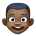 Facebook上的男孩:深色肤色emoji表情
