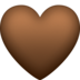 Facebook上的棕心emoji表情