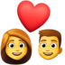 Facebook上的情侣:女人,男人emoji表情