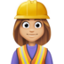 Facebook上的女工:中浅肤色emoji表情