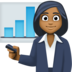 Facebook上的女上班族：中黑肤色emoji表情