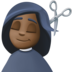 Facebook上的理发师:深色肤色emoji表情