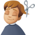 Facebook上的男士理发:中等浅肤色emoji表情