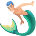 Facebook上的人鱼：浅肤色emoji表情