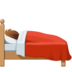 Facebook上的卧床者:中浅肤色emoji表情