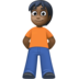 Facebook上的站立者:深色肤色emoji表情