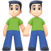 Facebook上的男人牵手:浅肤色emoji表情