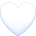 Facebook上的白心emoji表情