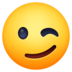 Facebook上的眨眼的脸emoji表情