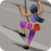 Facebook上的女子攀岩:中黑肤色emoji表情