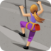Facebook上的女子攀岩：中浅肤色emoji表情