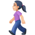 Facebook上的行走的女人:浅肤色emoji表情