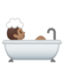 安卓系统里的洗澡者:中等肤色emoji表情
