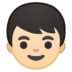 安卓系统里的男孩:浅肤色emoji表情