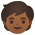 安卓系统里的儿童:中黑肤色emoji表情